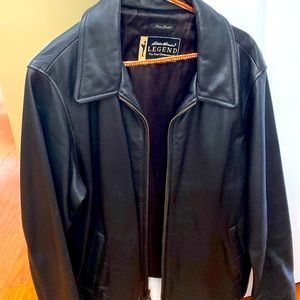 Vintage Eddie Bauer Leather black Jacket vguc